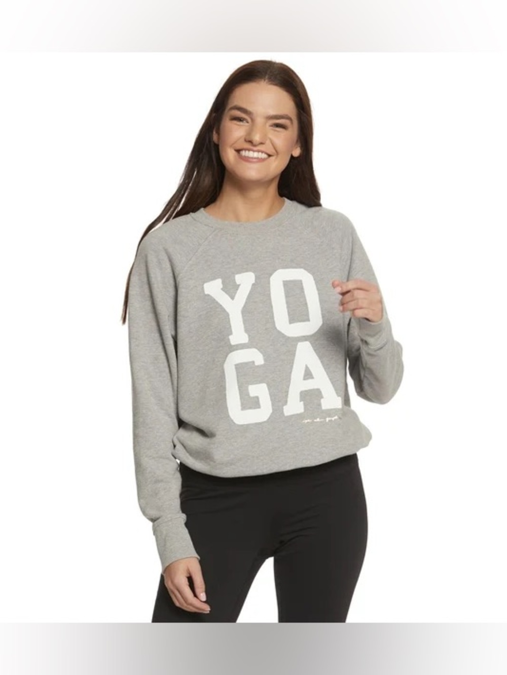 Spiritual Gangster Yoga Classic Crewneck — Grey